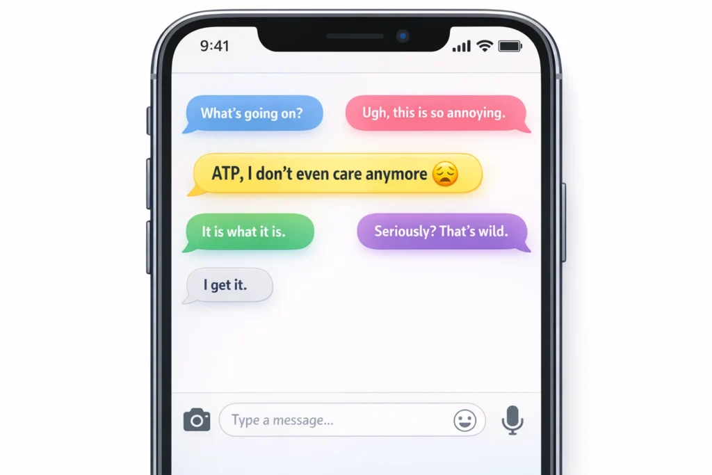 ATP Mean in Text