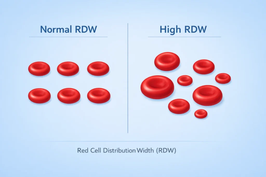 High RDW Mean in a Blood Test
