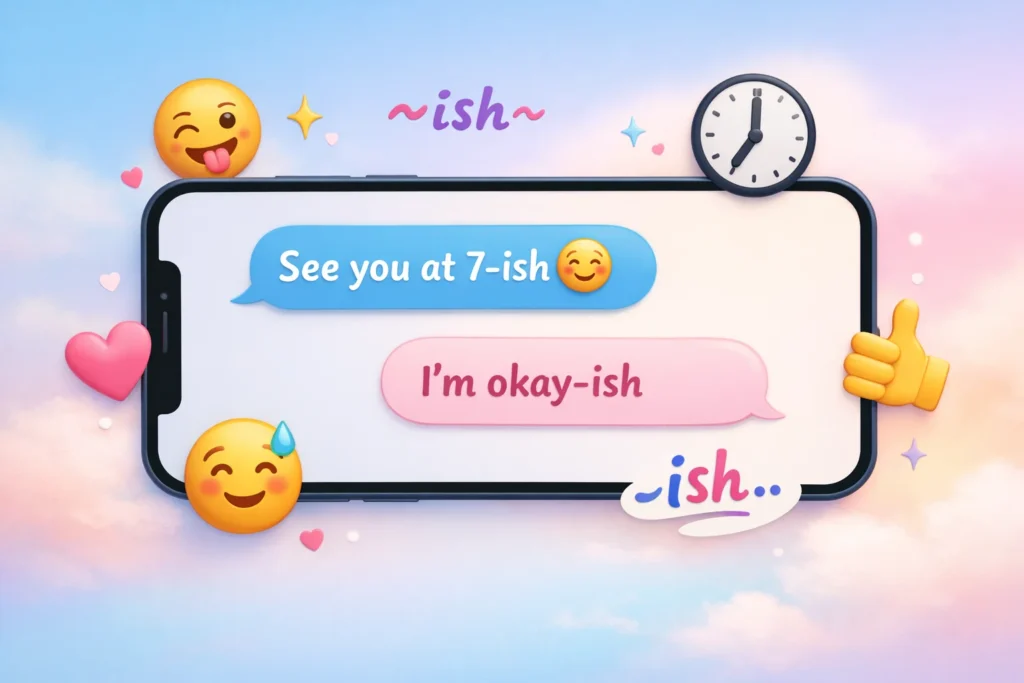“Ish” Mean in Text