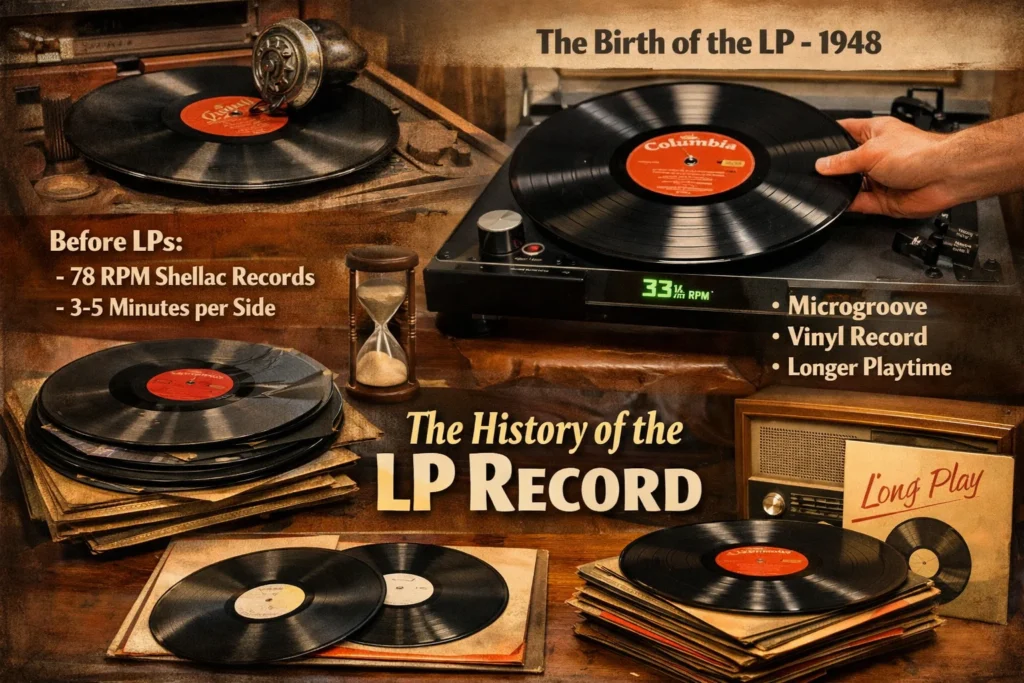 Origin of LP in Vinyl Records