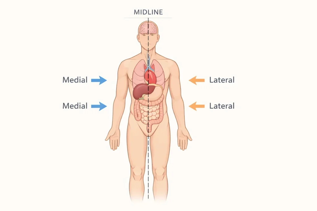 Medial Mean in Anatomy