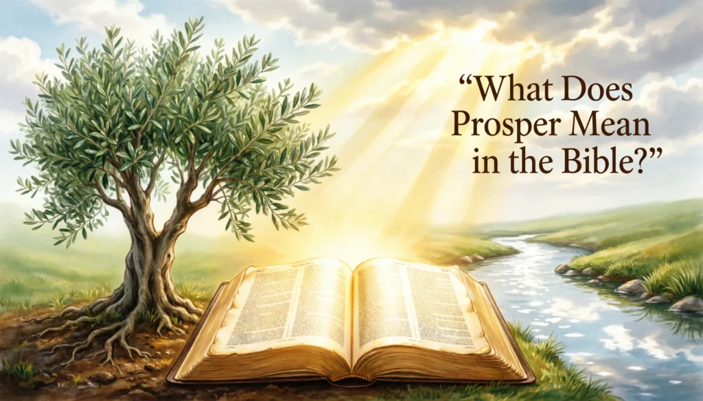 Prosper Mean in the Bible