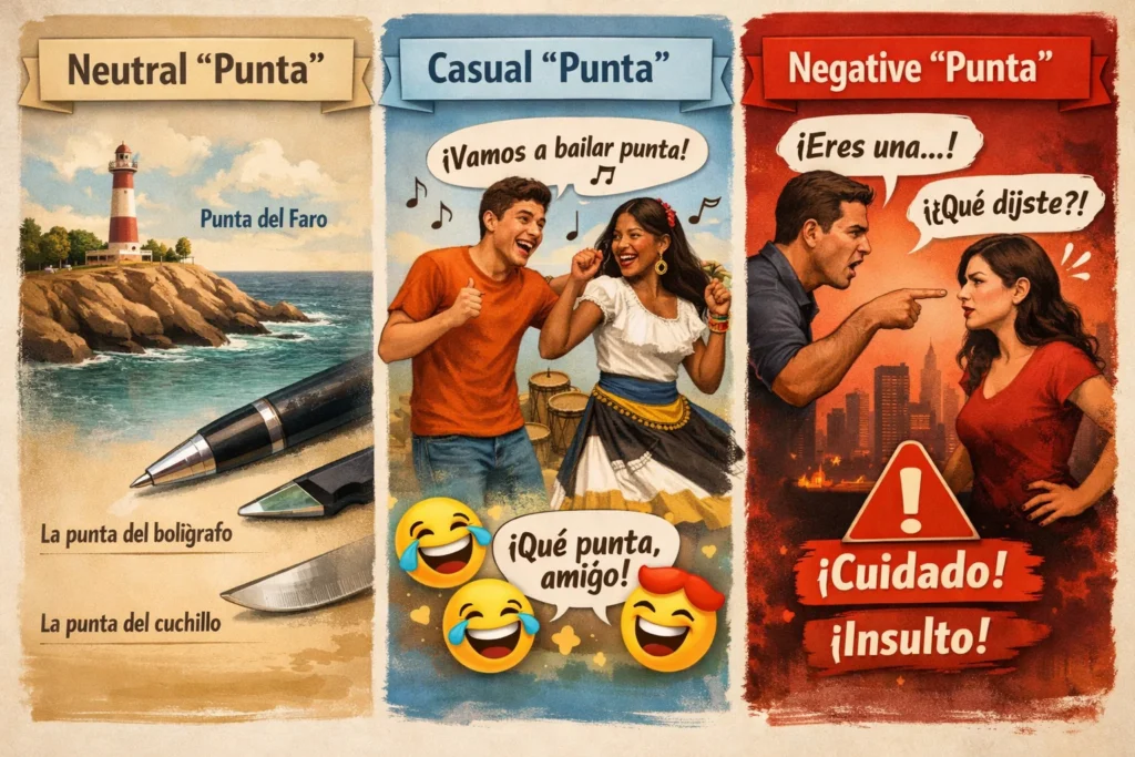Tone and Connotation of “Punta”