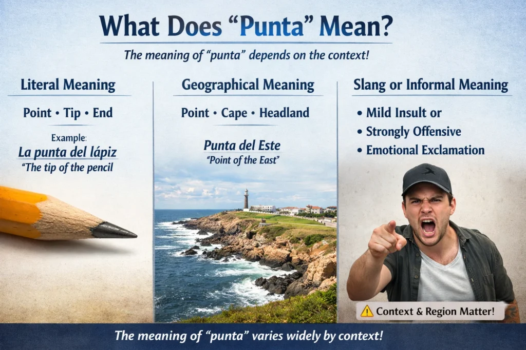 What Does “Punta” Mean in English?