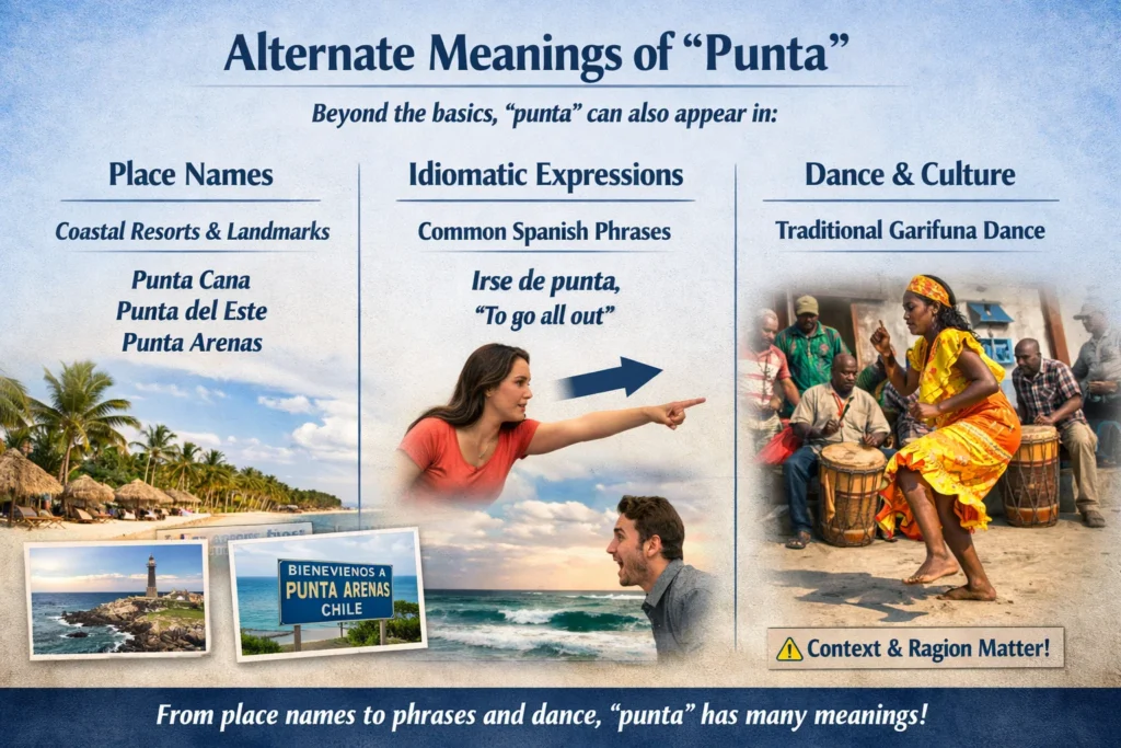 Alternate Meanings of “Punta”