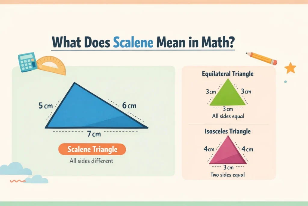Scalene mean in math