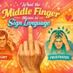 The Middle Finger Mean in Sign Language