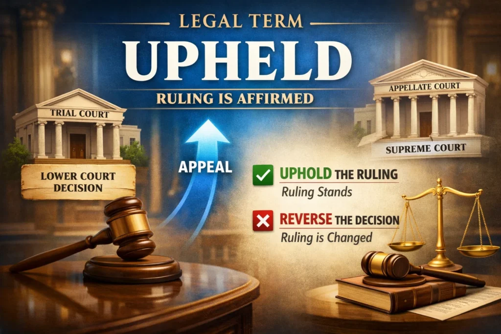 Origin and Legal Background of “Upheld”