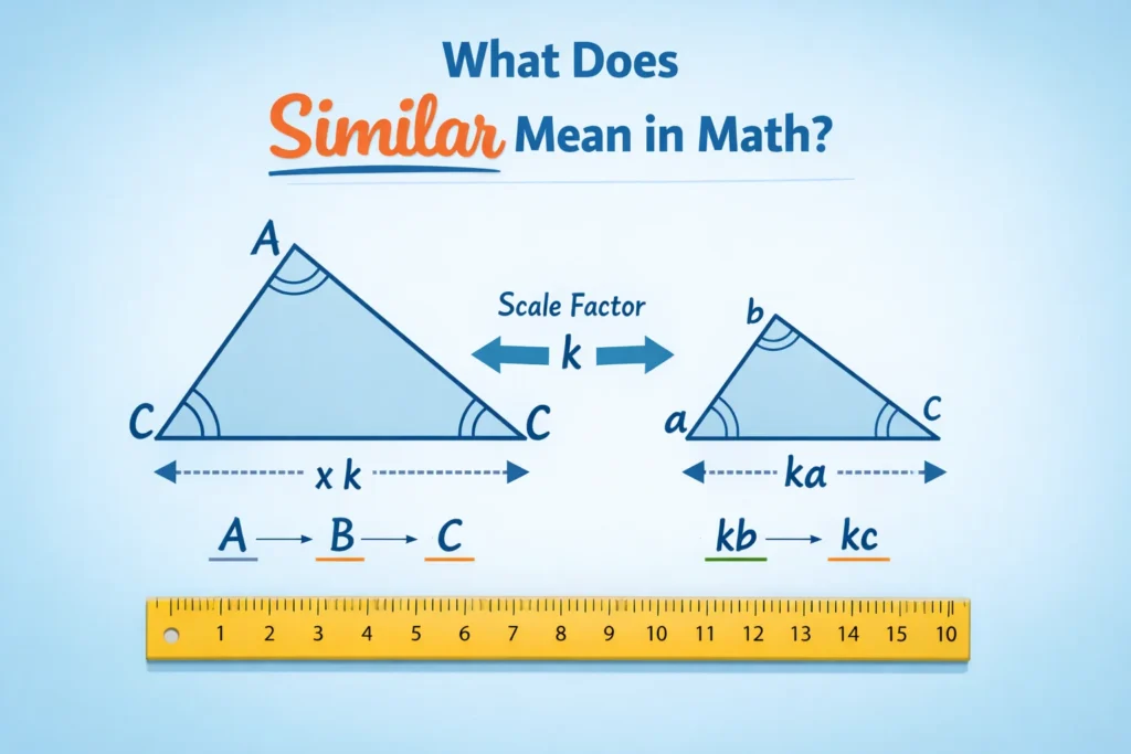 What does similar mean in math