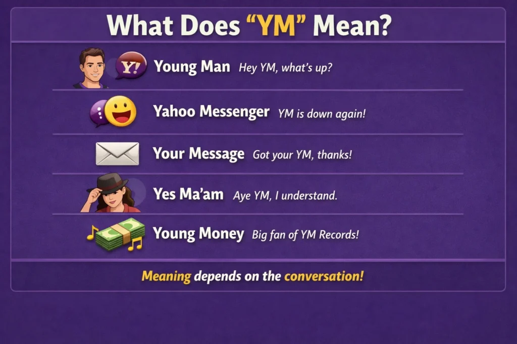 What Does YM Mean in Text?