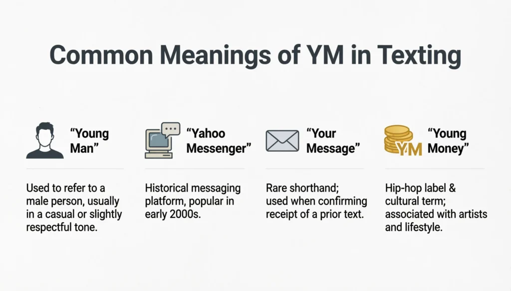 Common Meanings of YM in Texting