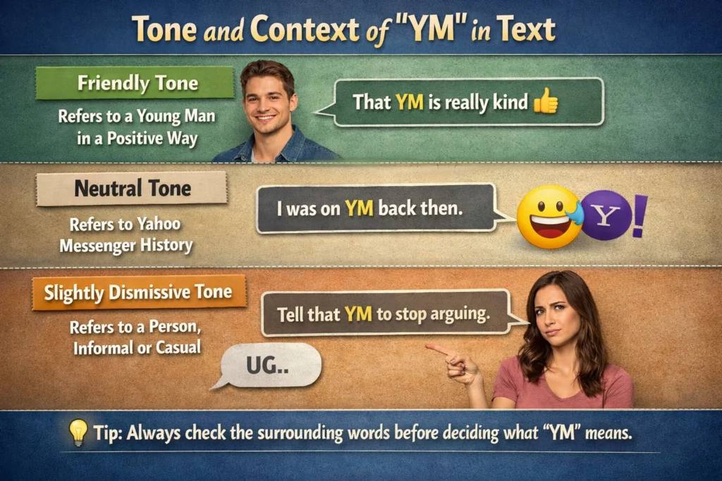 Tone and Context of YM in Text