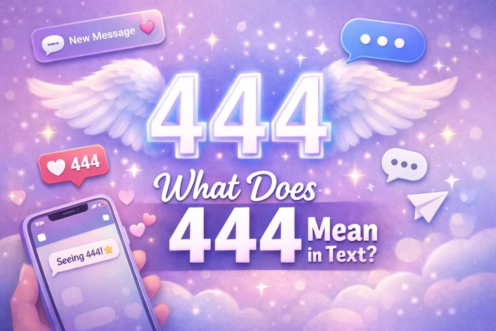 444 Mean in Text