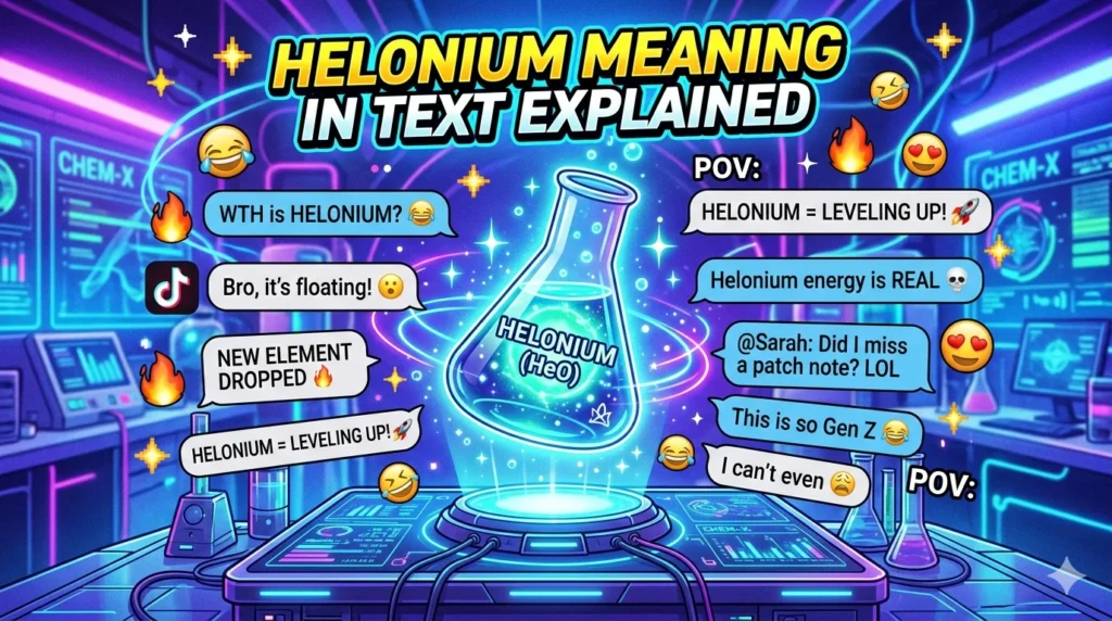 Helonium Meaning in Text