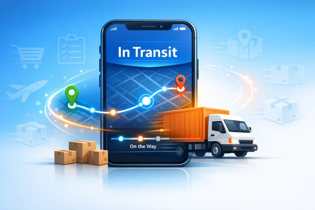 In Transit Mean in Text