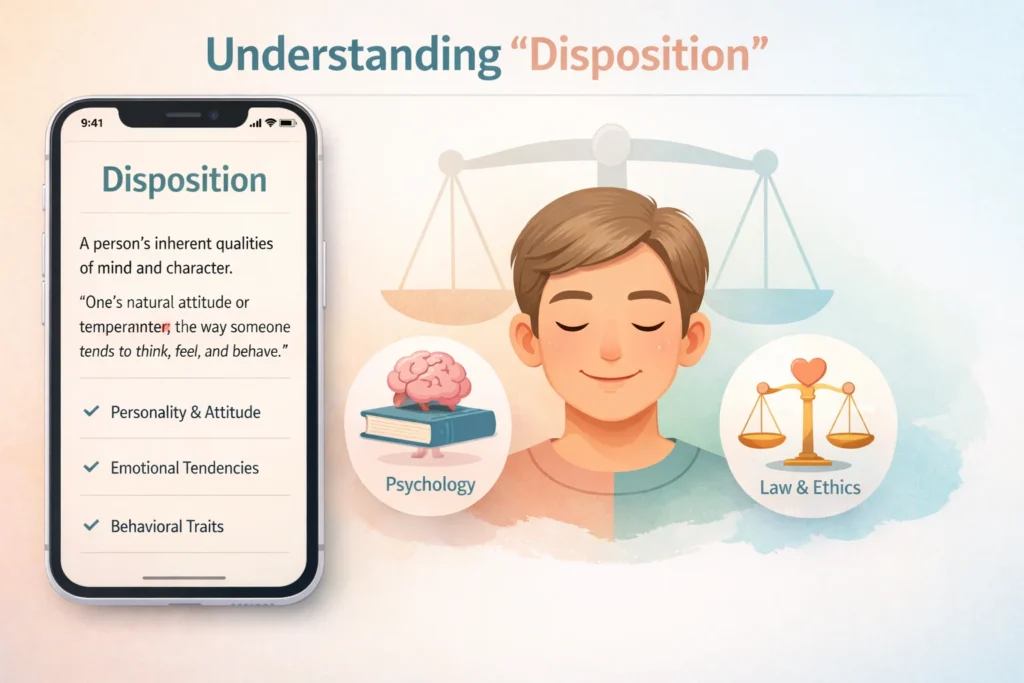 What Does Disposition Mean