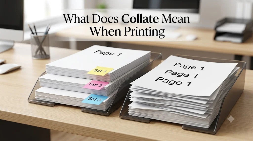 What Does Collate Mean When Printing